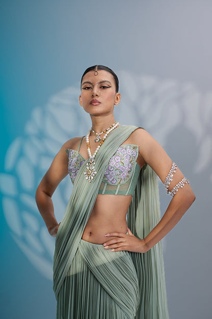 Mystical Sage Saree