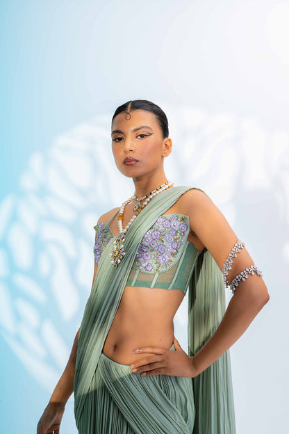 Mystical Sage Saree