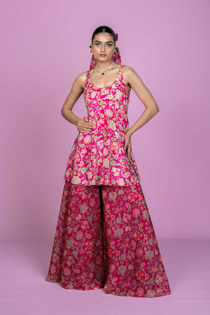 Rani Bloom Embroidered Palazo Set