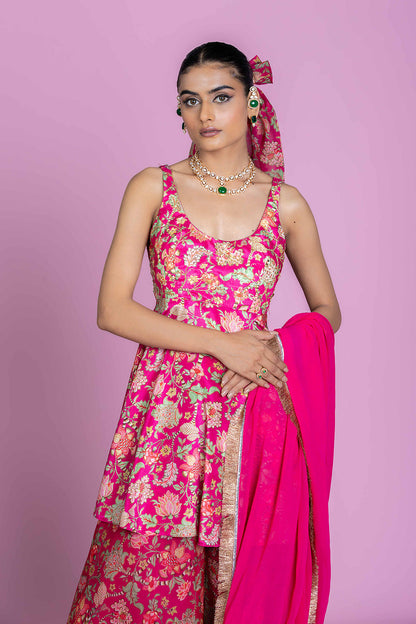Rani Bloom Embroidered Palazo Set