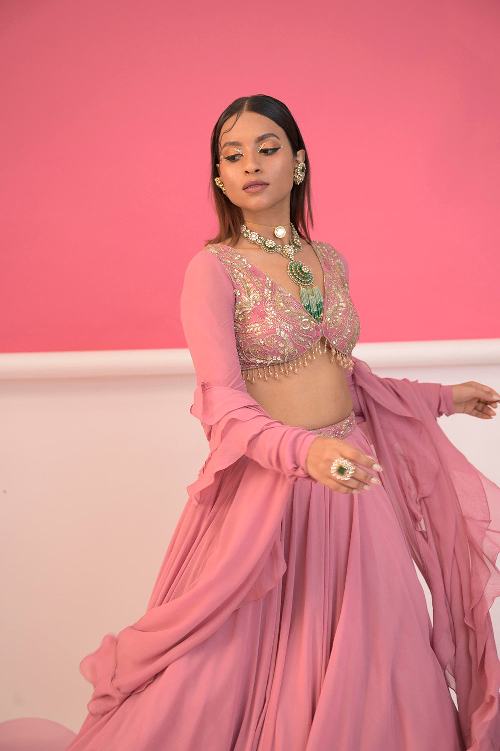 Regal Rose Lehenga