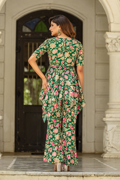 Royal Lotus Peplum Set