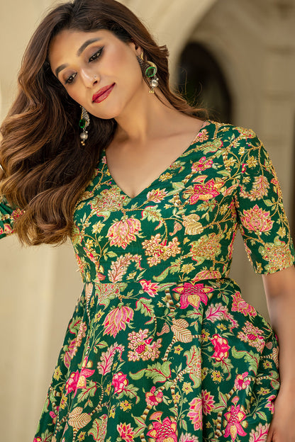 Royal Lotus Peplum Set