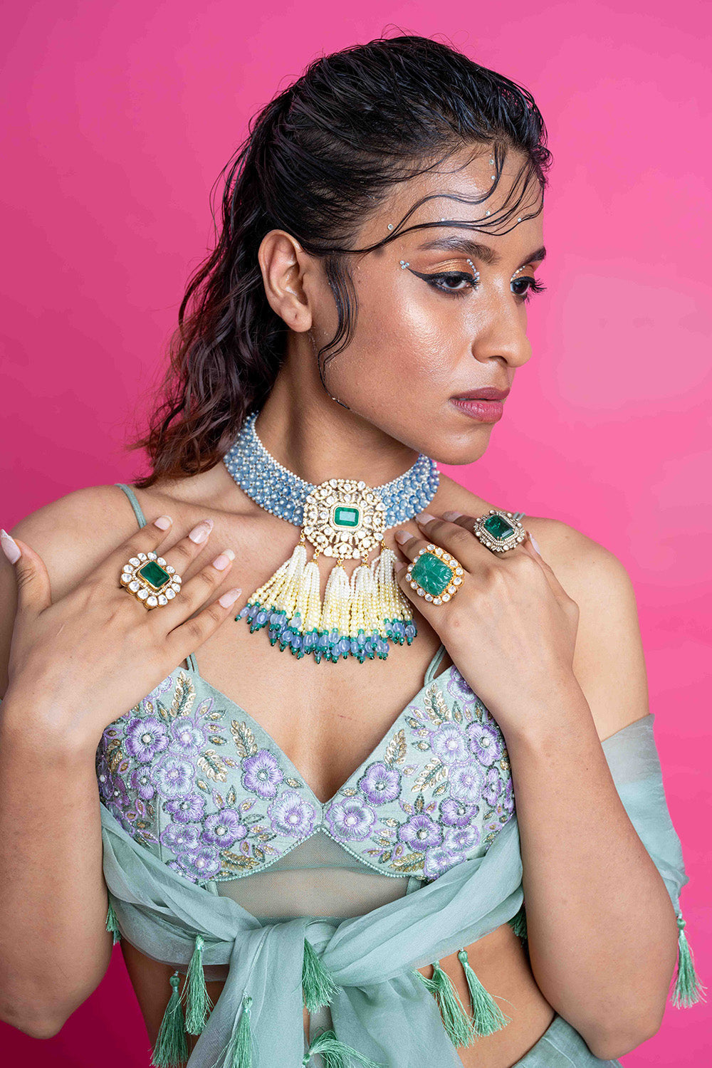 Sage Monarch Lehenga