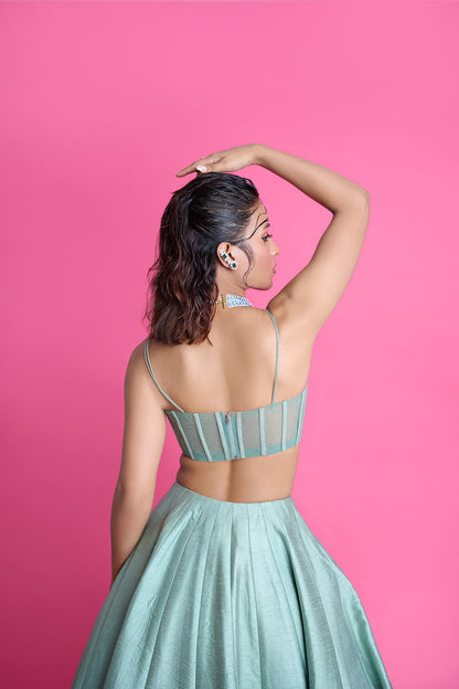 Sage Monarch Lehenga