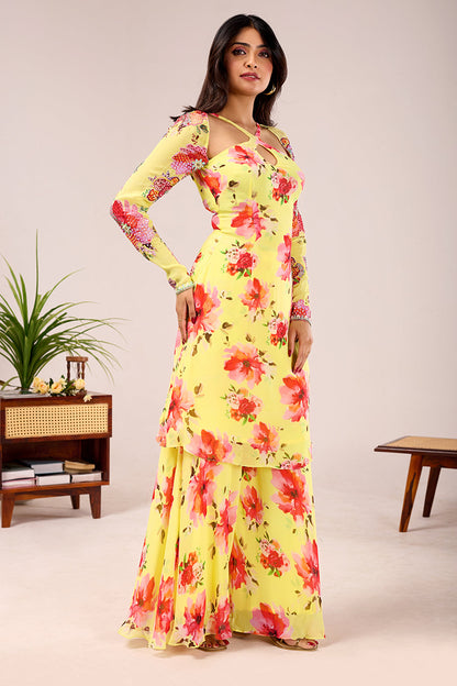 Sunehri Phool Sharara Set